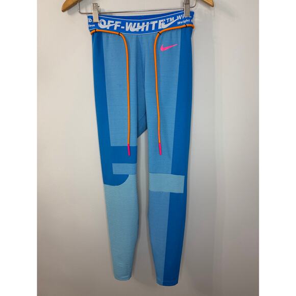 Off-White x Nike NRG As Easy Run Tight Blue Gaze Stretch Women's Sz M - Picture 2 of 10